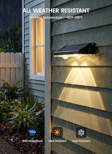 12 Pack Solar Fence Lights Outdoor (12 Count)