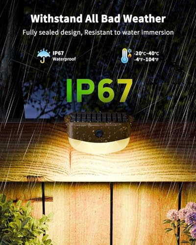 Solar Deck Lights Outdoor 4 Pack