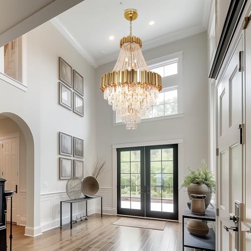 Luxury Crystal Chandelier for High Ceilings