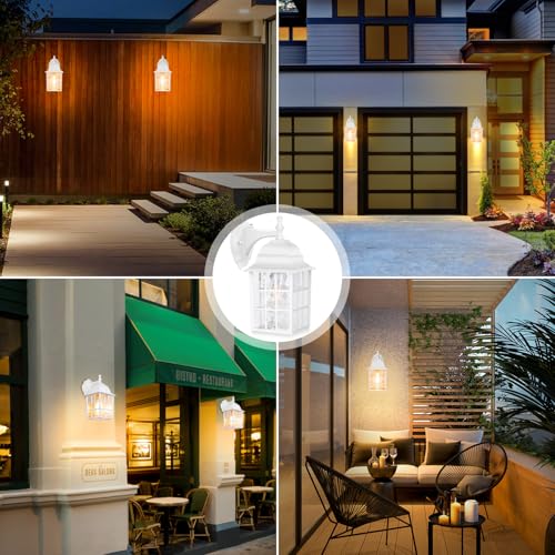 2 Pack Dusk to Dawn Outdoor Wall Light (2 Count)