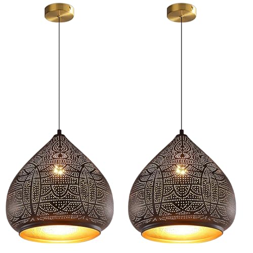 2 Pack Moroccan Pendant Light Fixture 1