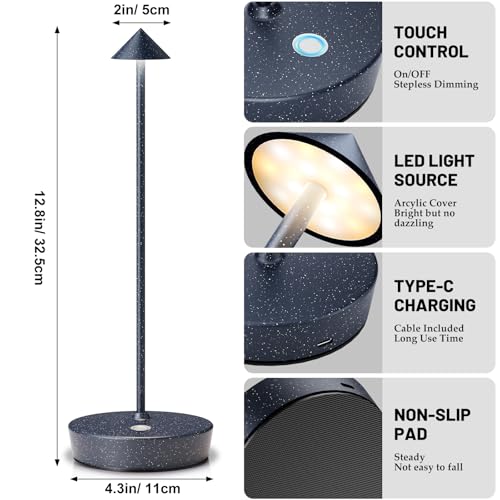 2Pack Rechargeable Cordless Table Lamp (2 Count)