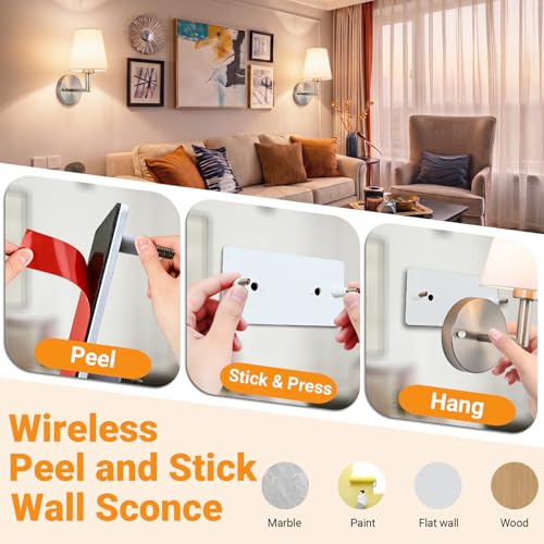 Battery Operated Wall Sconce (2 Count)