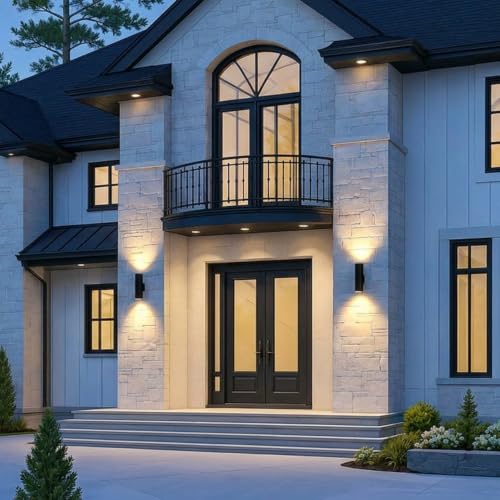 2 Pack 18" Outdoor Cylinder Wall Light (2 Count)