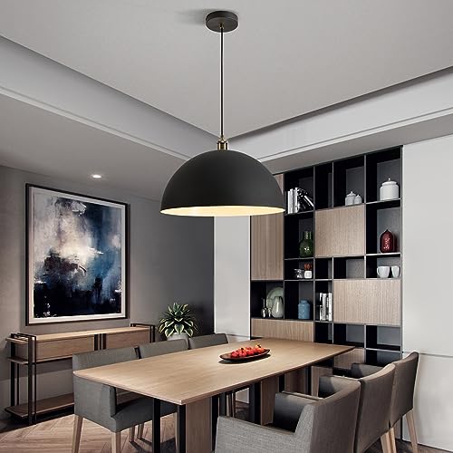 Modern chandelier Industrial style chandelier 17.72 inches Black and white color scheme Indoor chandelier Length of wire 78.74 inches