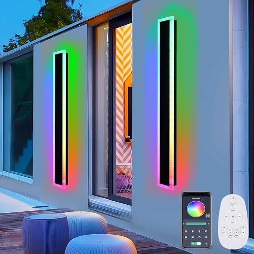 2 Pack 48 Inch Led Wall Lights RGB (2 Count)