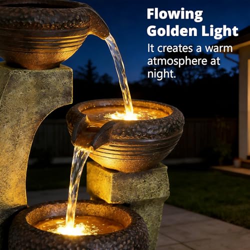 40” H Modern Outdoor Fountain