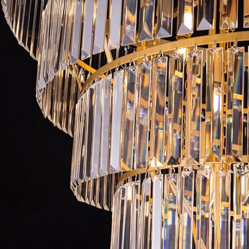 Large Crystal Chandelier for High Ceiling