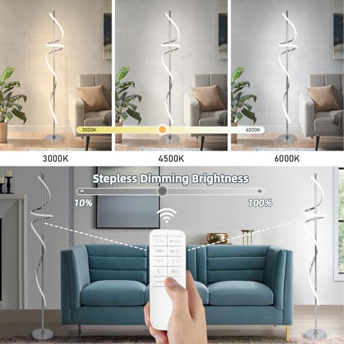 Modern Floor Lamp with Remote Control