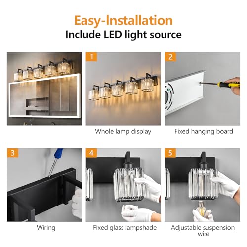 Black Bathroom Light Fixture