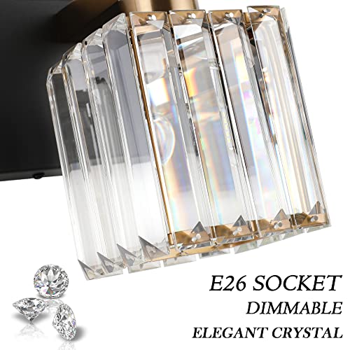 Modern Vanity Light Bathroom Lighting Fixtures 5 Light Crystal Bathroom Vanity Light Fixtures