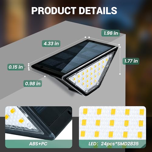 Solar Step Lights Waterproof (6 Count)