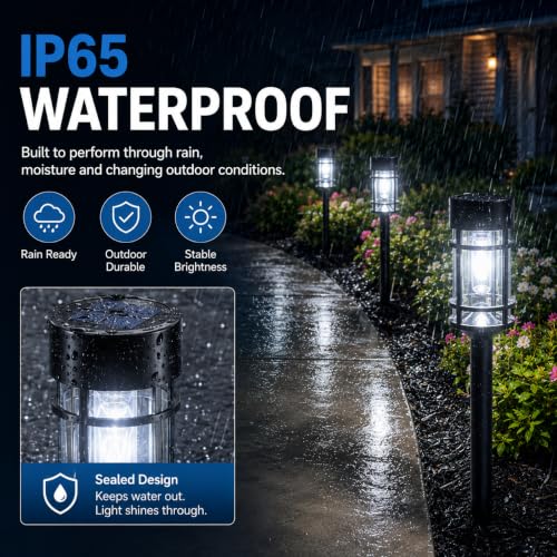 12 Pack Solar Lights Outdoor Pathway (12 Count)