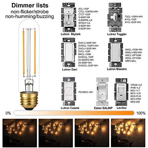 T10 Led Bulb Dimmable (6 Count)