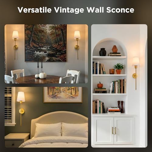 Battery Operated Wall Sconces Set of Two (2 Count)