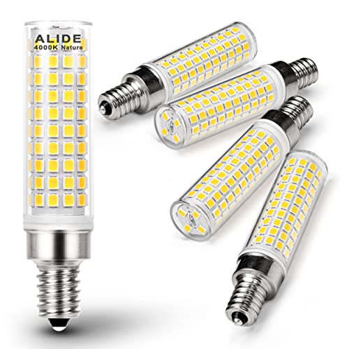 E12 100w LED Candelabra Bulbs Replacement C7 4000K Natural White (5 Count)