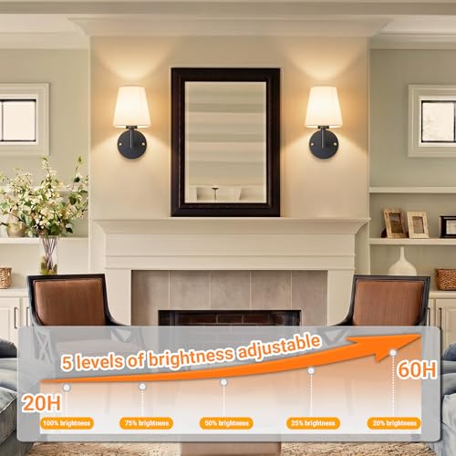 Battery Operated Wall Sconce (2 Count)