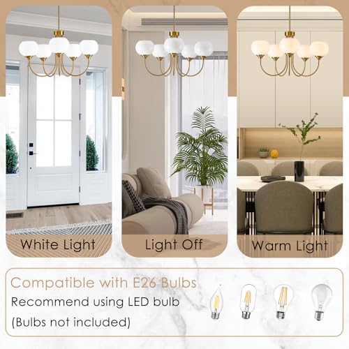 Mid Century Modern Globe Chandelier