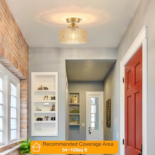 Small Semi Flush Mount Ceiling Light Fixture