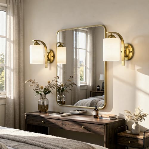 Gold Wall Sconces Lights for Bathroom