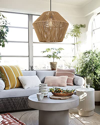 17” Woven Pendant Light