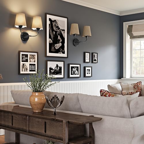 Bathroom Light Fixtures Over Mirror (Black / 2 Light)