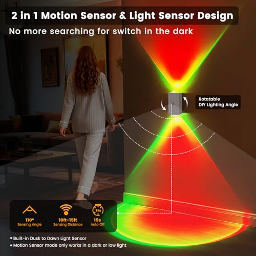 Motion Sensor Rechargeable Night Light Color Changing (2 Count)