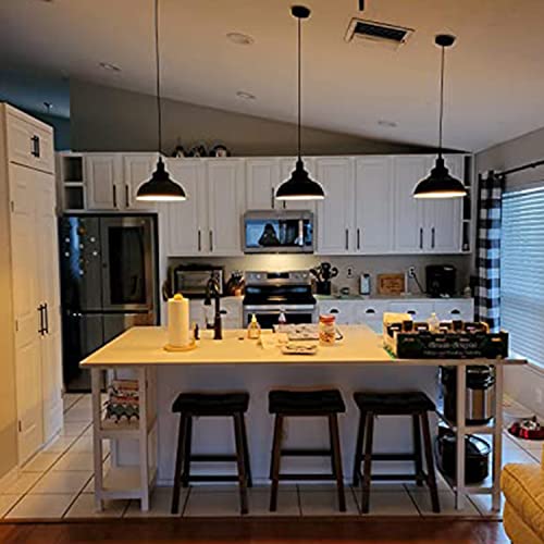 Black Dome Metal Pendant Lights (3 Count)