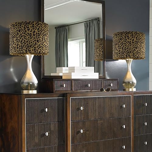 Large Yellow Leopard Lamp Shades Set of 1