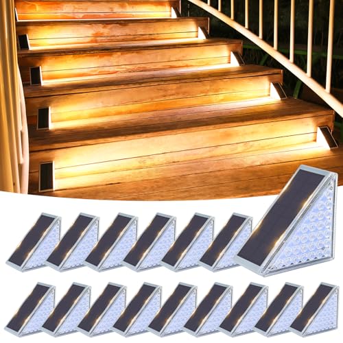 Solar Step Lights Outdoor Waterproof (12 Count)