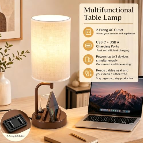 Touch Control USB Table Lamp with USB C