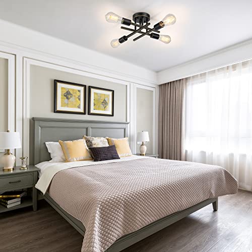 4 Light Semi Flush Mount Ceiling Light