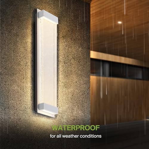 LED 24" Bubble Glass Wall Light Fixture