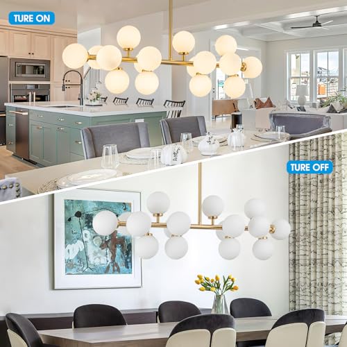 Modern Gold Chandelier Rectangle Pendant Light Sputnik Chandeliers Hanging Light Fixture 16