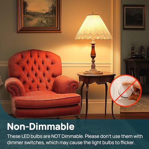 A19 LED Light Bulbs (4 Count)