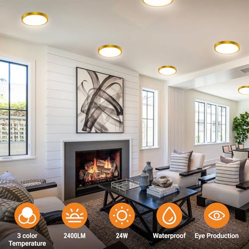 1Pack LED Flush Mount Ceiling Light Fixture