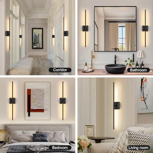 Battery Operated Wall Sconce Set of Two with Remote Control (2 Count)