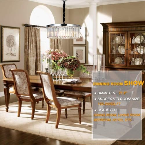 Crystal Chrome Chandelier Modern Chandeliers Lighting Pendant Ceiling Light Fixture 2