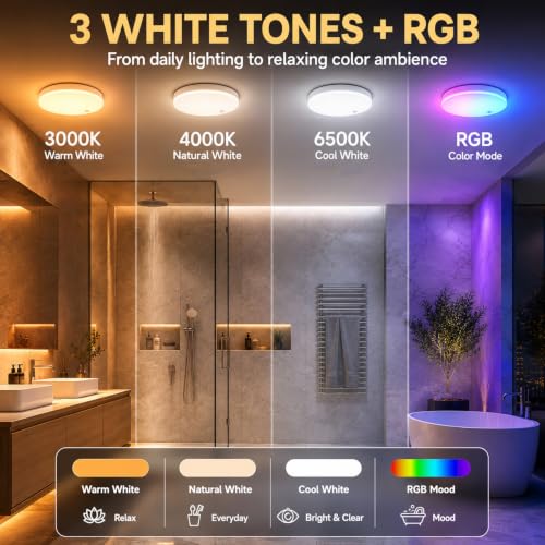 IP65 Waterproof Shower Light (2 Count)