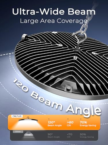 10 Pack 200W UFO LED High Bay Light 30000LM 5000K High Bay Lights (10 Count)