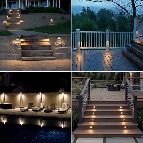 6 Pack 5CCT 3.74inch Low Voltage LED Deck Lights (6 Count)