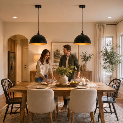 Farmhouse Pendant Lighting for Kitchen Island (2 Count)