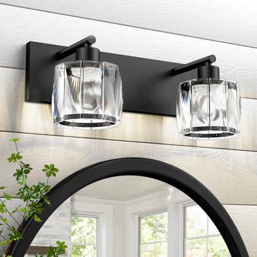 Crystal Vanity Lights for Bathrooms (2 Count)