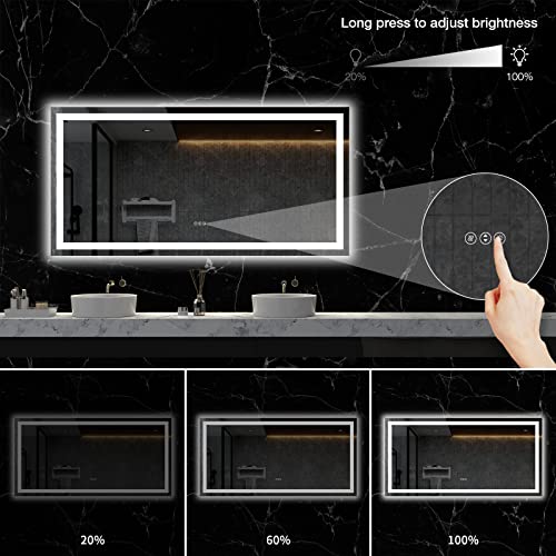 72"X36" LED Bathroom Mirror with Lights