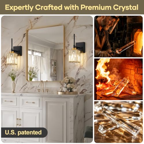 Hardwired] Bathroom Wall Sconces Set of Two Bathroom Light Fixtures (2 Count)