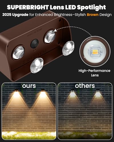 Brighter Solar Fence Lights (12 Count)