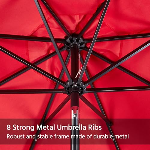 10FT Solar Patio Umbrella w