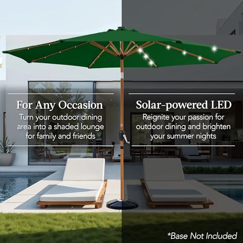 10ft Solar Market Patio Umbrella w