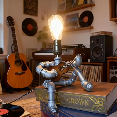 Music Guitar Table Lamp Art Decor