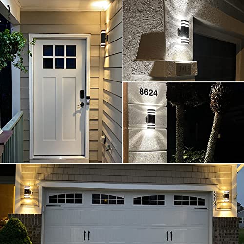1 Pack LED Porch Light Outdoor Wall Lights Fixture with Sensor